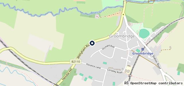 Map showing the location of Groombridge Motoring Centre Ltd