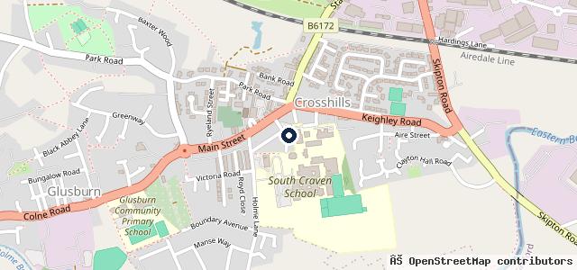 Map showing the location of Hall Street Motors