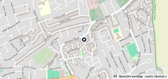 Map showing the location of Stafford Road Garage | Seaford