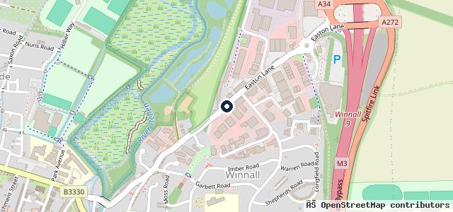 Map showing the location of Hendy Honda Southampton