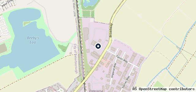 Map showing the location of Midlands Truck & Van Ltd - Peterborough