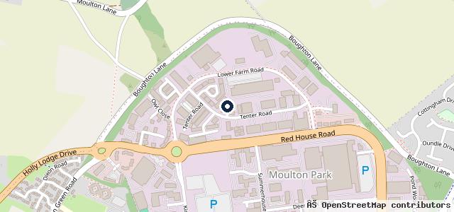 Map showing the location of JD Garage | Northampton