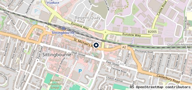 Map showing the location of JCB Volkswagen Van, Camper & California Centre Sittingbourne