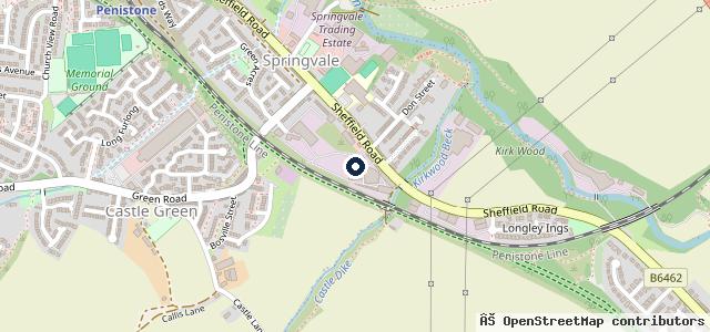 Map showing the location of J B Auto Centre