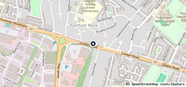 Map showing the location of JCB SEAT Medway