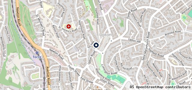 Map showing the location of Glendower Garage