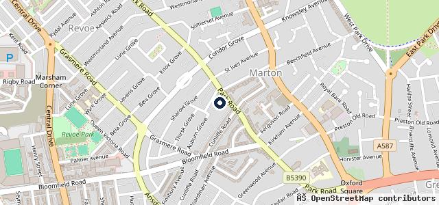 Map showing the location of Kingsland MOT