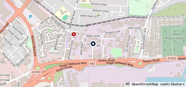 Map showing the location of Kingston Carriage Engineers (Hull) Ltd