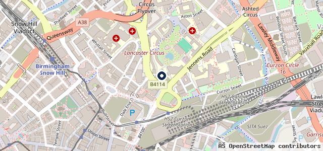 Map showing the location of Ladypool road Birmingham