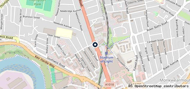 Map showing the location of TOYOTA