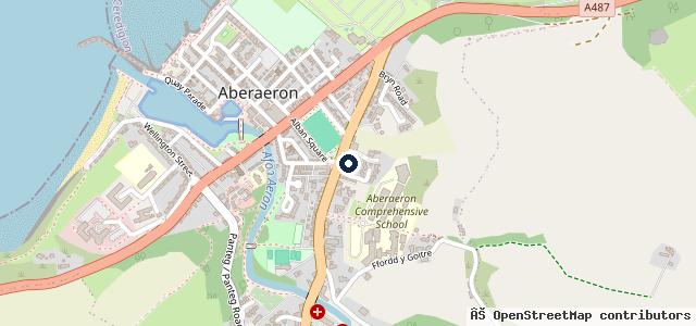 Map showing the location of Lloyd Motors Aberaeron - Volvo Cars