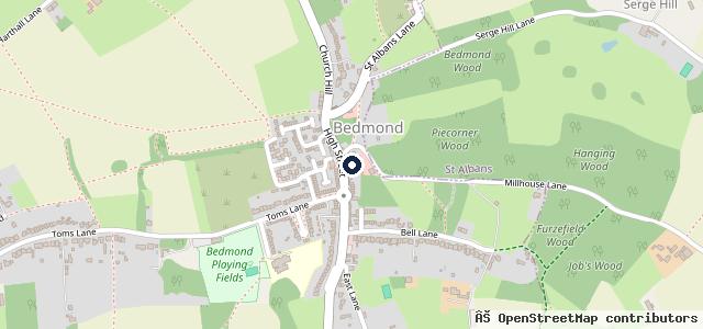 Map showing the location of Bluebell Drive - Abbots Langley Garage