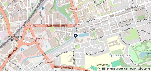 Map showing the location of Lower Audley Tyres