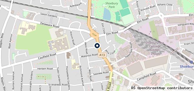 Map showing the location of M J Steptoe Motor Engineers