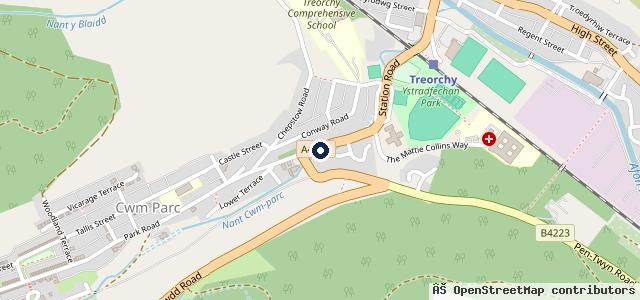 Map showing the location of MOT and Autocentre Ltd