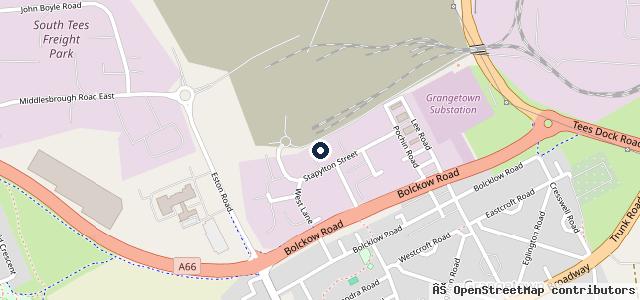 Map showing the location of Marshbrook Motors