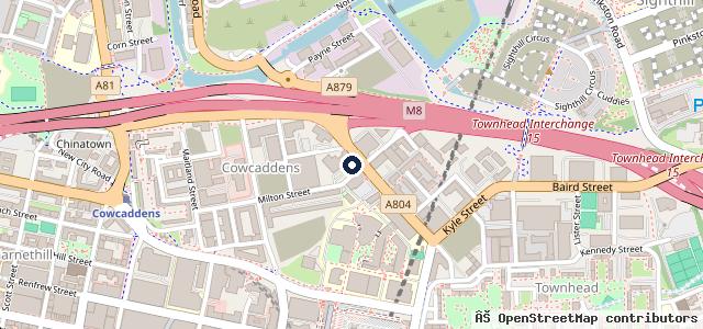 Map showing the location of Mercedes-Benz of Glasgow