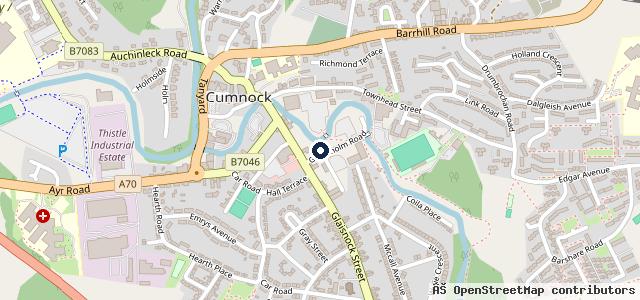 Map showing the location of Central Garage Motor Services