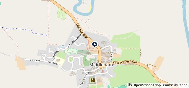 Map showing the location of Middleham Motors