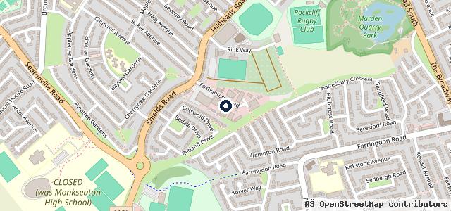 Map showing the location of Monkseaton Car Repairs