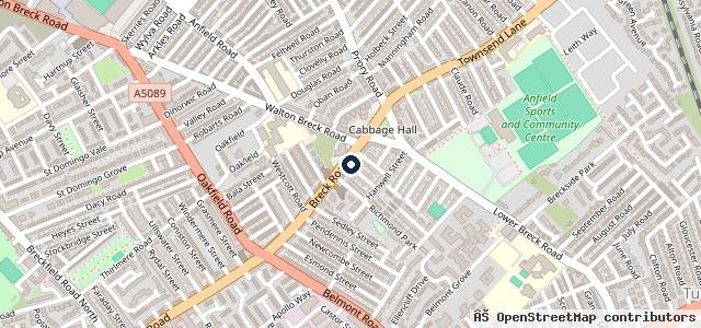Map showing the location of 61 Breck Rd