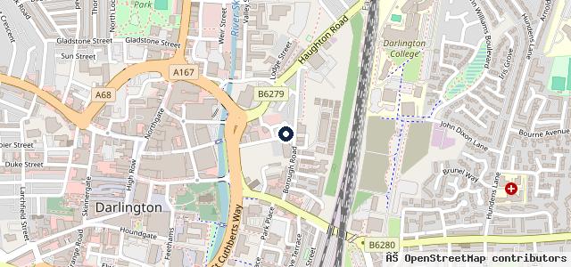 Map showing the location of Neasham Road Motors