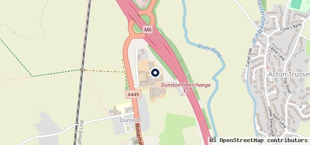 Map showing the location of P K Motors