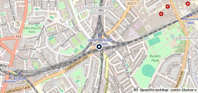Map showing the location of Padfield Garage