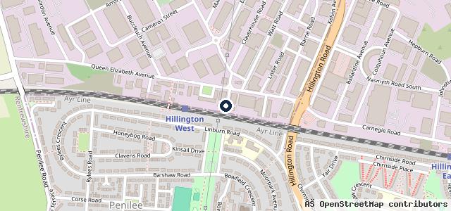 Map showing the location of Hillington MOT Centre Ltd