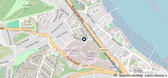 Map showing the location of Arts Erith