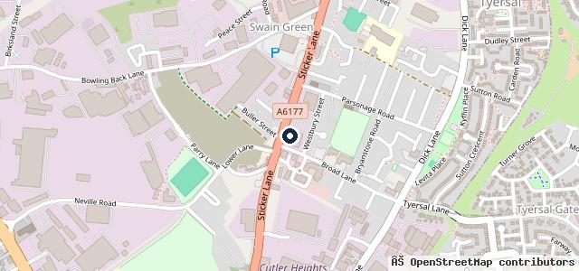 Map showing the location of JCT600 BMW Bradford