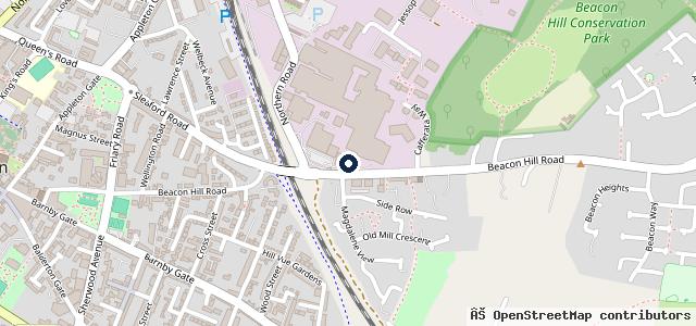Map showing the location of IN'n'OUT Autocentres Newark