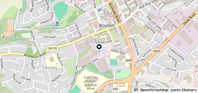 Map showing the location of Jenkins Autos Mot Centre Royton