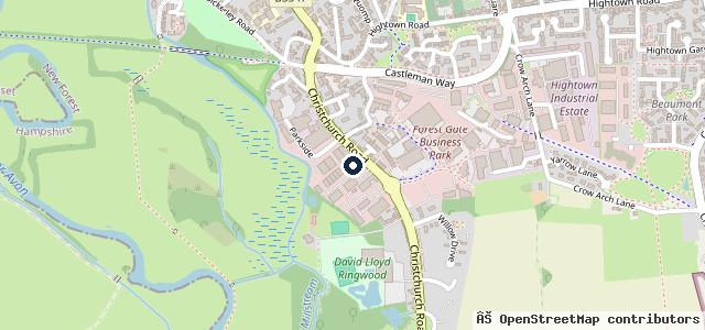 Map showing the location of Keith Motors Ford Ringwood