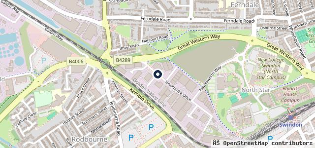 Map showing the location of MOTEST Swindon
