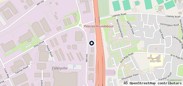 Map showing the location of Vertu Hyundai Peterlee | Peterlee