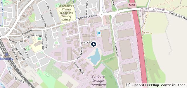 Map showing the location of Banbury Mot Thorpe Autos Ltd