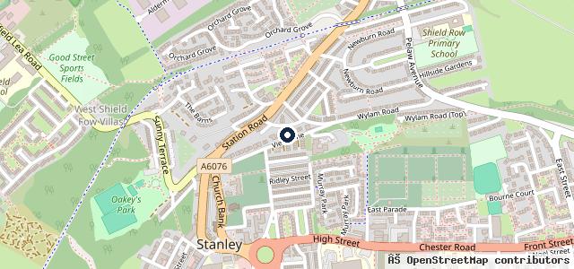 Map showing the location of View Lane Garage