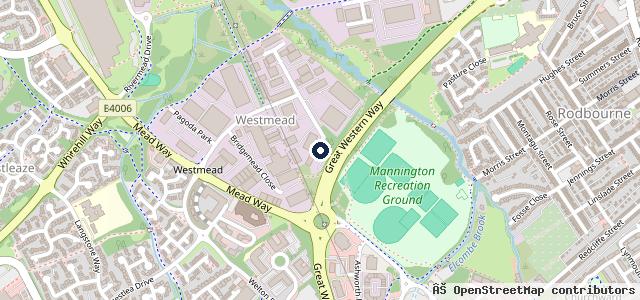 Map showing the location of M4 Service & Mot Centre