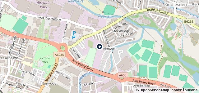 Map showing the location of Stockbridge MOT Centre