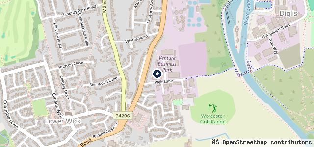 Map showing the location of Lowes Garage