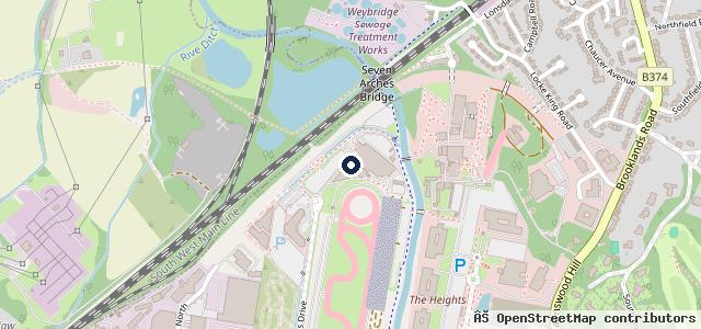 Map showing the location of Mercedes-Benz & smart of Brooklands