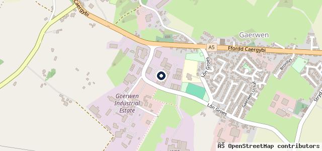 Map showing the location of Anglesey Garage