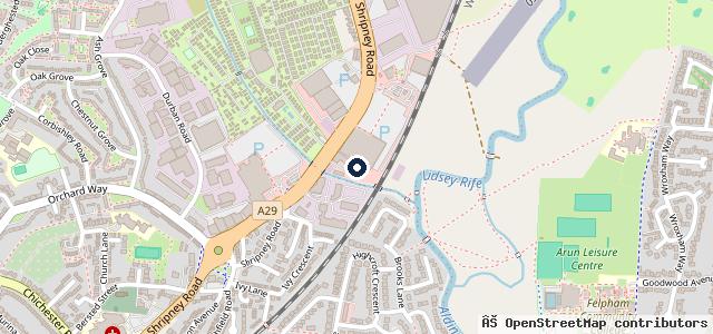 Map showing the location of MOTEST Bognor Regis