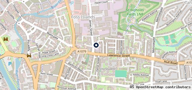 Map showing the location of ATS Euromaster York