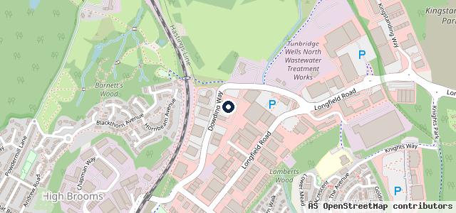 Map showing the location of Tunbridge Wells Audi