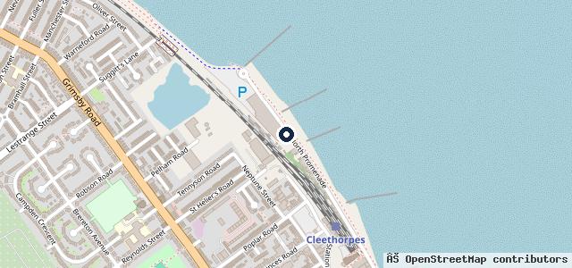 Map showing the location of Poplar mot centre
