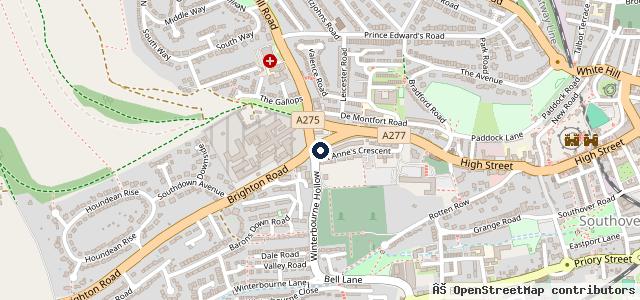 Map showing the location of Morris Road Garage - Bosch Garage