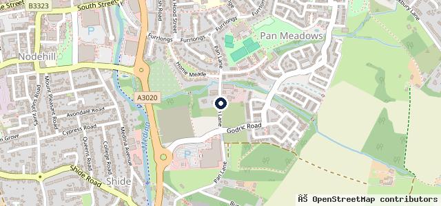Map showing the location of Prices Garage
