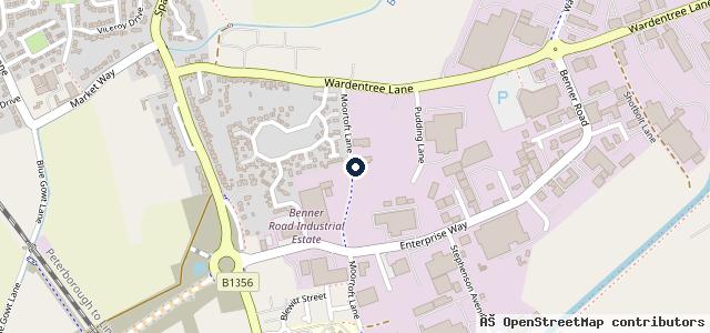 Map showing the location of Spalding MOT & Repair Centre